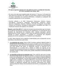 ¿cuáles serían los candidatos de esta consulta popular? El Mejor Programa Agropecuario De Gobierno Para La Ruralidad De Colombia Es El Del Candidato Ivan Sac Sociedad De Agricultores De Colombia