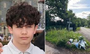 Pictured: 'Murdered' schoolboy, 12, who was 'knocked off his scooter' in crash as two are arrested