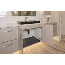 Perfect for organizing and holding items under the sink. Xtreme Mats 25 In X 19 In Grey Bathroom Vanity Depth Under Sink Cabinet Mat Drip Tray Shelf Liner Cmv 27 Grey The Home Depot