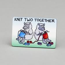 Give your refrigerator a personal touch with personalized knitting magnets from zazzle! 6101 Fridge Magnet Knit One Purl One Knitting Fridge Magnets Magnets