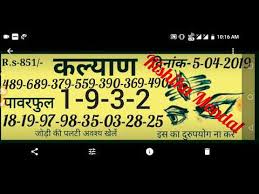 Videos Matching Bhole Baba Chart 5 04 2019 For Kalyan Game
