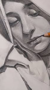 ~11x14”, charcoal self portrait , "cross-training in art? what's that u say  ??", I primarily paint in watercolors, a medium that is not very  accommodating of mistakes or alterations. So I recently ...