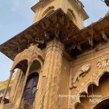 Time wears things down, or it memorialises them into lasting pieces of art. ✨, As is the case with the Kaiserbagh Gate, also known as Qaiserbagh Gate in Lucknow. It was the towering gateway into the ...