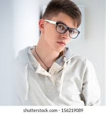 Portrait Young Fashionable Man Leaning On Stock Photo 156219089