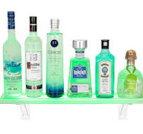 LED Bar Bottle Display Shelf