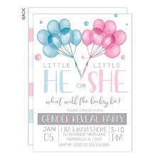 Check spelling or type a new query. He Or She Balloons Gender Reveal Party Invitation Premium Party Gifts