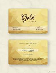 Open your ms word and look for our very own membership card templates by simply typing membership cards at the search bar. Gold Membership Card Template Free Jpg Illustrator Word Apple Pages Psd Publisher Template Net Membership Card Gym Membership Card Member Card