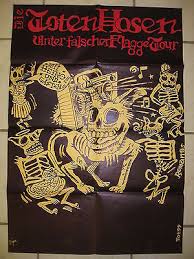 Die band die toten hosen bei achtziger.de: Popsike Com Die Toten Hosen Unter Falscher Flagge Tour Konzertplakat Punk Poster 80er Auction Details