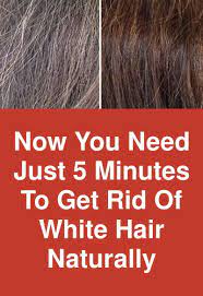Now You Need Just 5 Minutes To Get Rid Of White Hair Naturally Many Times I Have Shared Benefits Natural Hair Styles Natural Gray Hair How To Dye Hair At Home