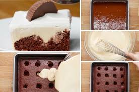 Le Delicieux Poke Cake Au Chocolat Facon Cheesecake 4 67 93 33 3 Votes Le Poke Cake Est Ce Delicieux Nouveau Gateau Venu Cake Chocolat Poke Cake Cheesecake