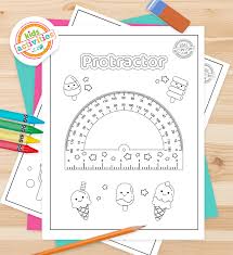 funky printable protractor coloring pages kids activities blog
