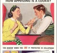1946 vintage AD for Du Pont CELLOPHANE Keeps Cookies Fresh Cute art ! 022821