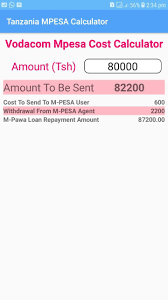 · fill the form with the required details correctly, attach the. Tanzania M Pesa Cost Calculator For Android Apk Download
