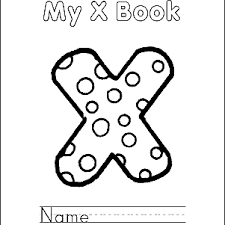 Apakah buku mewarnai untuk anak anak? Letter X Coloring Book Halaman Cetak Gratis