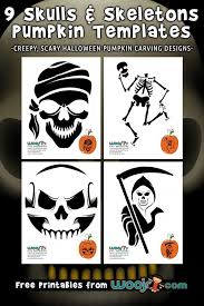 Halloween is one of the most famous celebrations of each year, which is why being prepared for it is vital. Skulls And Skeleton Pumpkin Templates To Carve Woo Jr Kids Activities Children S Publishing