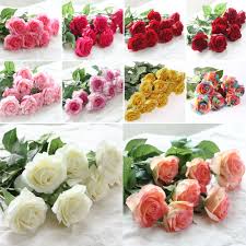 Browse our selection of faux florals. 10 Head Decor Rose Artificial Flowers Silk Flowers Floral Latex Real Touch Rose Wedding Bouquet Home Party Design Flowers Buy Outdoor Yard Garden Pathway Solar Power Led Tulip Landscape Flower Lamp Lights Led