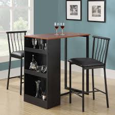 Counter Height Bar Dining Set 3 Piece Home Pub Modern Black Bistro Table Chairs Pub Table And Chairs Counter Height Pub Table Dining Furniture Sets