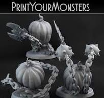 Juego de 3 calaveras de calabaza/¡Ataque de calabazas!
