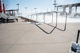 Textured concrete can transform an outdoor space. Sandscape Premium Sand Finish Colorado Hardscapes