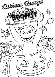 Curious george say sorry to ted shackelford coloring page. Awesome Curious George A Halloween Boofest Coloring Page Curious George Coloring Pages Halloween Coloring Pumpkin Coloring Pages