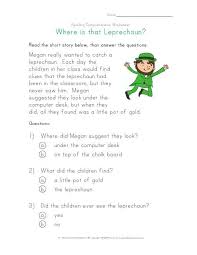 St Patrick S Day Reading Comprehension Worksheet Reading Comprehension Worksheets Comprehension Worksheets Reading Comprehension