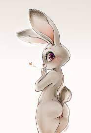 <3 eyes 1girls anthro blush bunny cute disney female female only  fur furry furry only grey fur heart judy hopps lagomorph mammal police  pussy rabbit simple background sobakaya solo zootopia 