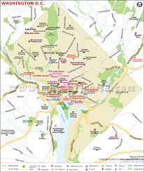 Map of the most popular washington dc monuments. Washington Dc Map Capital Of The United States