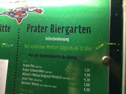 Menu Picture Of Prater Biergarten Berlin Tripadvisor
