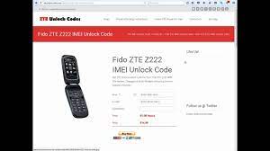 Got a new phone that you want to activate or an old phone that you want to start using on a different provider network? Fido Zte Z222 Sim Unlock Code Youtube