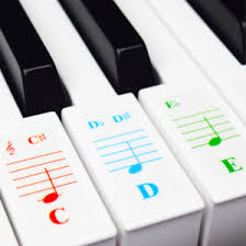 Klaviatur zum ausdrucken,klaviertastatur noten beschriftet,klaviatur noten,klaviertastatur zum ausdrucken,klaviatur pdf. Piano Sticker For Keyboards With 49 61 76 88 Keys Transparent And Removable Amazon De Musical Instruments