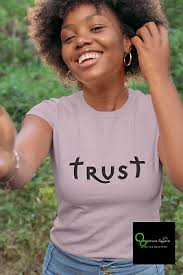 Bella & Canvas Short Sleeve Tee "Trust" black font