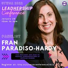 INTRODUCING OUR THIRD PANELIST FOR UTWSA'S 2022 LEADERSHIP CONFERENCE ✨FRAN  PARADISO-HARDY ✨ After graduating from UofT with her Clinical Masters in  Science, Fran went