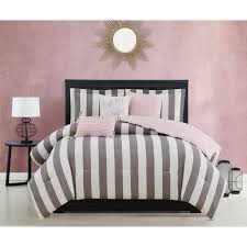 Black and white striped bedding stripe 4pcs bedding set/. Juicy Couture Cabana Stripe 6 Piece Reversible Set