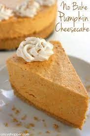 No Bake Pumpkin Cheesecake Recipe Pumpkin Cheesecake No Bake Pumpkin Cheesecake Thanksgiving Desserts