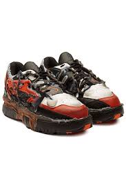 Maison margiela fusion black sneakers new. Maison Margiela Fusion Low Top Sneakers With Leather In Multicolored Modesens Top Sneakers Leather Sneakers