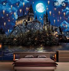 Feel free to send us your own wallpaper and we will consider adding it to appropriate category. Sticky Wallpaper For Bedroom Harry Potter Hogwarts View Harry Potter Bedroom Decor Harry Potter Room Decor Harry Potter Decor
