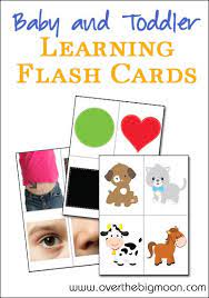 Baby And Toddler Printable Learning Cards Toddler Learning Activities Toddler Learning Printable Flash Cards