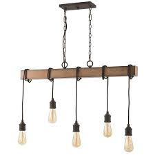 Quoizel Mesquite 5 Light Weathered Black With Faux Aged Walnut Farmhouse Chandelier Lowes Com In 2021 Quoizel Linear Chandelier Farmhouse Light Fixtures