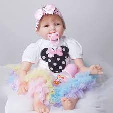 55cm Soft Body Silicone Reborn Baby Girl Dolls Toy For Sale Cheap 22inch Vinyl Princess Smile Newborn Alive Babies Dolls Lifelik Baby Girl Doll Toy Doll Toysgirl Doll Toy Aliexpress