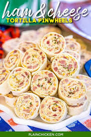 Add the cream cheese and chicken broth and stir until the cream cheese is melted and well incorporated. Ham Cheese Tortilla Pinwheels Plain Chicken