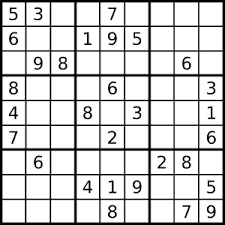 Se trata de un puzzle, en el que hay que encajar piezas que son números. Sudoku Wikipedia La Enciclopedia Libre