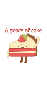 cake a peace of cake sticker drink stickers stickers cartoon stickers
