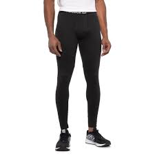 Reebok Black Thermal Base Layer Pants For Men Save 56