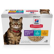 Please refer to the cats and fiber post for more information regarding the fiber itself and the types of fiber. Hill S Science Diet Adult Sensitive Wet Cat Food Variety Pack 2 9 Oz Count Of 12 Petco