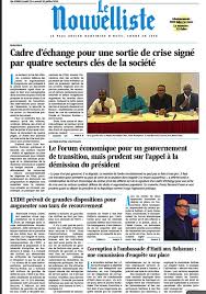 Swiss newspapers and news sites. La Une De Le Nouvelliste Le Nouvelliste Haiti Facebook