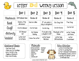 Letter D Free Weekly Preschool Letter Plan Letter Of The Week 4 This Crafty M Preschool Weekly Lesson Plans Preschool Lessons Lesson Plans For Toddlers