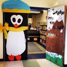 Penguin Door Decor Door Decorations Classroom Classroom Decorations Kindergarten Crafts
