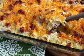 There are tons of these recipes floating around the interwebs, but hash browns have just never been a part of our diets. Hashbrown Casserole With Ham Pocket Change Gourmet