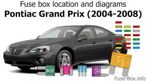 Fuse Box Location And Diagrams Pontiac Grand Prix 2004 2008 Youtube
