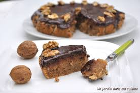 Gateau Aux Noix Chocolat Un Jardin Dans Ma Cuisine Gateau Noix Recette Gateau Aux Noix Gateau Chocolat Noix